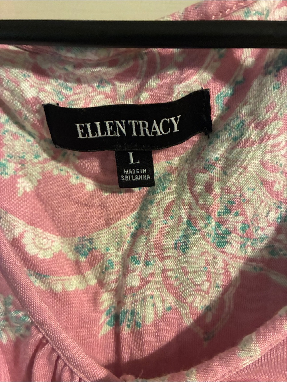 Ellen Tracy Pink & White Floral Pajama Set - Picture 2 of 6